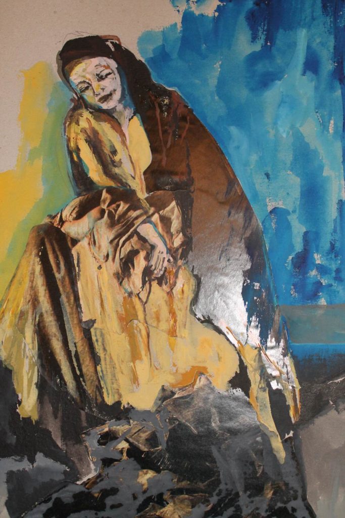 Maria, Collage von Anne Mahler de Navia