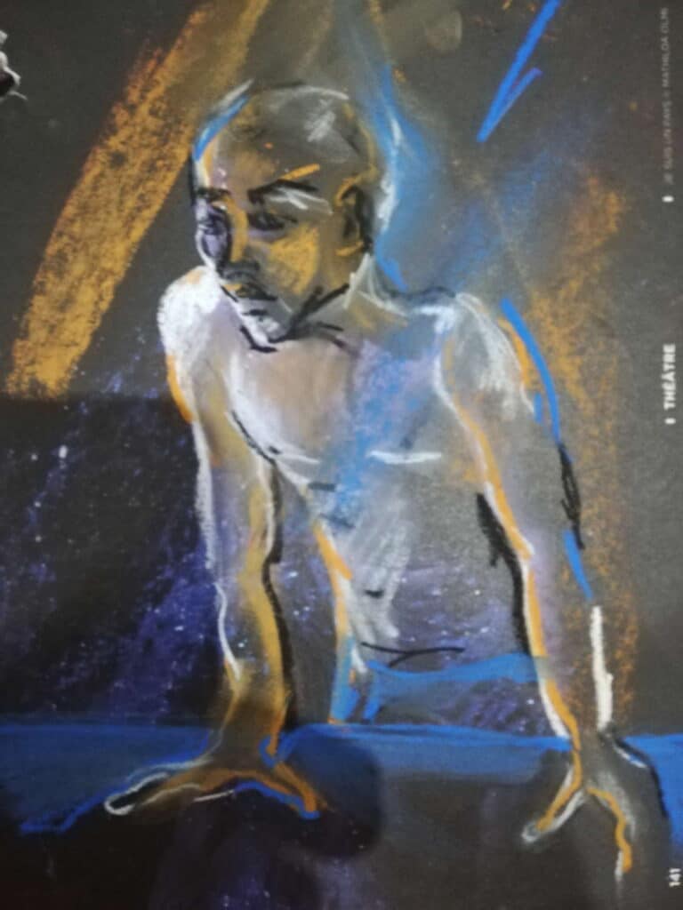 Zeichnung eines Mannes - drawing of a moan