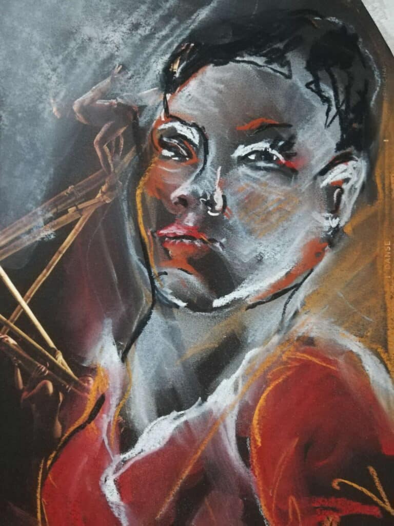 Frauenbild - drawing of a woman